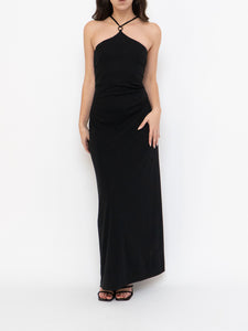 Vintage x Made in Canada x Criss Cross Halter Maxi Dress (S, M)