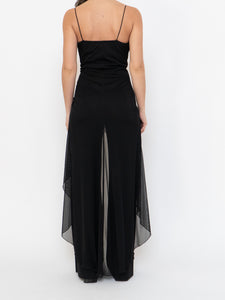 Vintage x Made in Canada x Layered Chiffon Jumpsuit (S, M)