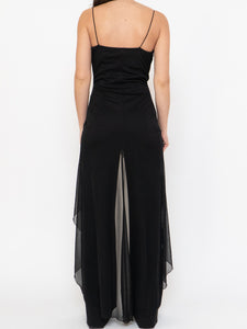 Vintage x Made in Canada x Layered Chiffon Jumpsuit (S, M)