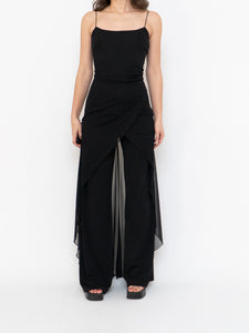 Vintage x Made in Canada x Layered Chiffon Jumpsuit (S, M)