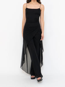 Vintage x Made in Canada x Layered Chiffon Jumpsuit (S, M)