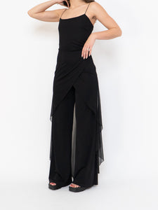 Vintage x Made in Canada x Layered Chiffon Jumpsuit (S, M)