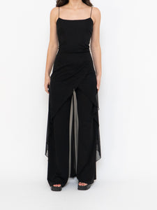 Vintage x Made in Canada x Layered Chiffon Jumpsuit (S, M)