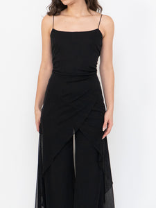 Vintage x Made in Canada x Layered Chiffon Jumpsuit (S, M)
