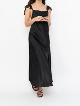 Load image into Gallery viewer, Vintage x Satin &amp; Chiffon Feel Slip Dress (L, L)