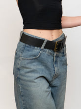 Load image into Gallery viewer, RALPH LAUREN x Black And Gold Leather Belt (S-L)