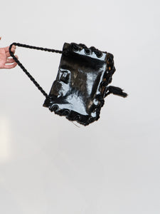 JOSEPH MAGNIN x Shiny Leather Rope Purse