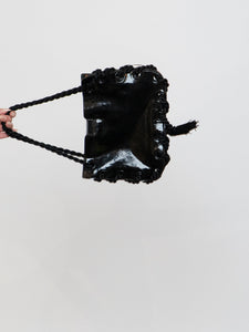 JOSEPH MAGNIN x Shiny Leather Rope Purse