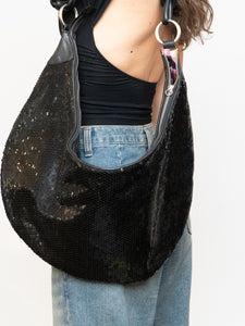 BCBG x Sequin Crescent Bag