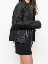 Load image into Gallery viewer, Vintage x Black Butter Leather Biker Jacket (XS-M)