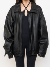 Load image into Gallery viewer, Vintage x Canadian-Made Leather Bomber Jacket (XS-XL)