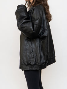 Vintage x Canadian-Made Leather Bomber Jacket (XS-XL)