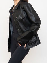 Load image into Gallery viewer, LEVIS x Faux Leather Button Up &amp; Zip Jacket (XS-M)