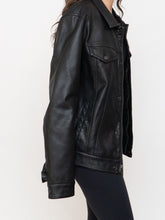 Load image into Gallery viewer, LEVIS x Faux Leather Button Up &amp; Zip Jacket (XS-M)