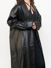 Load image into Gallery viewer, Vintage x Black Leather Trench (S-L)