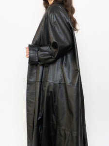 Vintage x Black Leather Trench (S-L)
