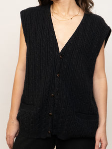 Vintage x HYDE PARK Knit Button Up Vest (XS-XL)