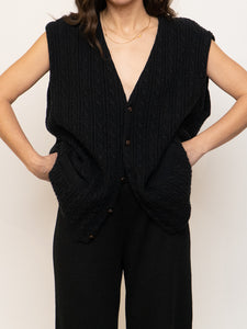 Vintage x HYDE PARK Knit Button Up Vest (XS-XL)