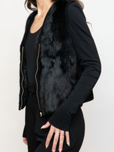 Load image into Gallery viewer, Vintage x NINA LEONARD Knit &amp; Faux Fur Vest (S-L)