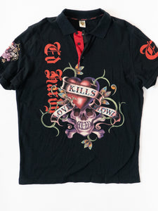 Vintage x ED HARDY Collared Tee (XXL)