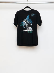 Vintage x Made in Canada x Tofino Faded Black Whale Tee (M)