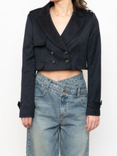 Load image into Gallery viewer, Modern x Black Cropped Blazer (XS, S)