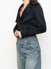 Load image into Gallery viewer, Modern x Black Cropped Blazer (XS, S)