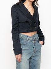 Load image into Gallery viewer, Modern x Black Cropped Blazer (XS, S)