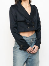 Load image into Gallery viewer, Modern x Black Cropped Blazer (XS, S)