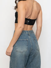 Load image into Gallery viewer, Vintage x Made in Canada x Black Strapless Lace Bra (34B, XS, S)