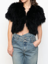 Load image into Gallery viewer, TOPSHOP x Black Turkey Feather Shrug (XS-M)