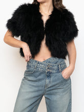 Load image into Gallery viewer, TOPSHOP x Black Turkey Feather Shrug (XS-M)