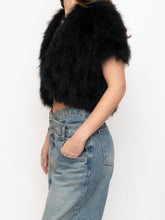 Load image into Gallery viewer, TOPSHOP x Black Turkey Feather Shrug (XS-M)