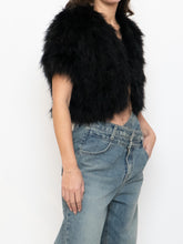 Load image into Gallery viewer, TOPSHOP x Black Turkey Feather Shrug (XS-M)
