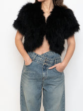 Load image into Gallery viewer, TOPSHOP x Black Turkey Feather Shrug (XS-M)