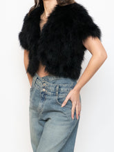 Load image into Gallery viewer, TOPSHOP x Black Turkey Feather Shrug (XS-M)