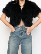 Load image into Gallery viewer, TOPSHOP x Black Turkey Feather Shrug (XS-M)