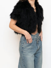 Load image into Gallery viewer, TOPSHOP x Black Turkey Feather Shrug (XS-M)