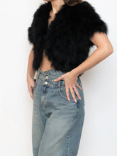 Load image into Gallery viewer, TOPSHOP x Black Turkey Feather Shrug (XS-M)
