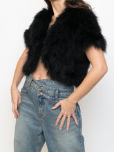 Load image into Gallery viewer, TOPSHOP x Black Turkey Feather Shrug (XS-M)
