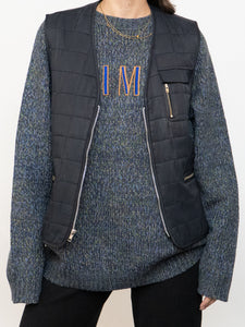 Vintage x Black Lightweight Quilted Vest (XS-M)