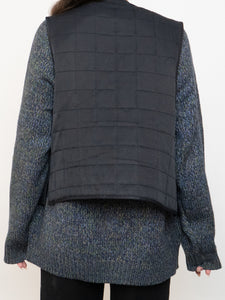 Vintage x Black Lightweight Quilted Vest (XS-M)