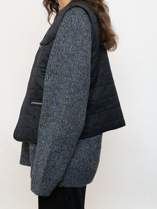 Vintage x Black Lightweight Quilted Vest (XS-M)