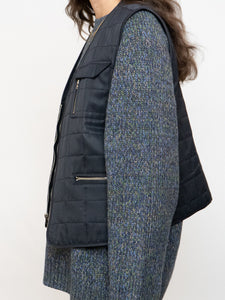 Vintage x Black Lightweight Quilted Vest (XS-M)