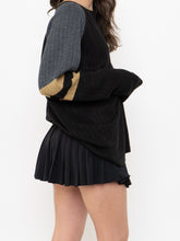 Load image into Gallery viewer, Vintage x Made in Korea x Black, Grey, Gold Ribbed Knit (XS-L)