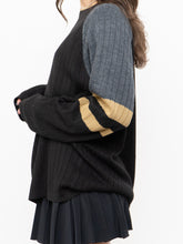 Load image into Gallery viewer, Vintage x Made in Korea x Black, Grey, Gold Ribbed Knit (XS-L)