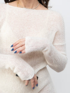 Vintage x Cream Mohair Sweater Dress (XS-M)