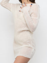 Load image into Gallery viewer, Vintage x Cream Mohair Sweater Dress (XS-M)