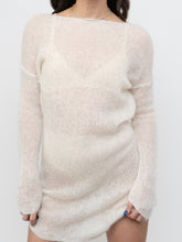Load image into Gallery viewer, Vintage x Cream Mohair Sweater Dress (XS-M)