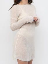 Load image into Gallery viewer, Vintage x Cream Mohair Sweater Dress (XS-M)